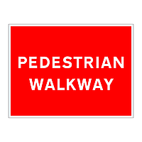 Pedestrian walkway sign