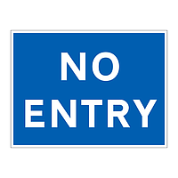 No Entry sign