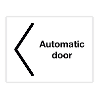 Automatic door Arrow Left sign