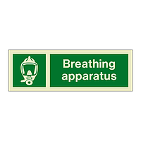 Breathing apparatus with text (Marine Sign)