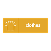 Clothes with icon sign