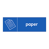 Paper with icon sign