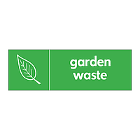 Garden waste with icon sign