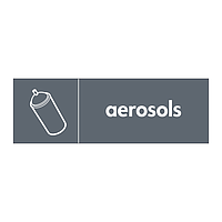 Aerosols with icon sign