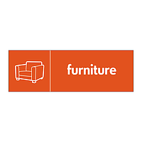 Furniture with icon sign