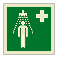 Emergency shower symbol (Marine Sign)