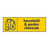 Household & garden chemicals with icon sign
