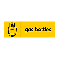 Gas bottles with icon sign