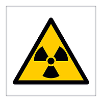 Radiation hazard warning symbol sign