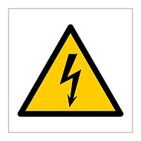 Electricity hazard warning symbol sign