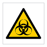 Biohazard warning symbol sign