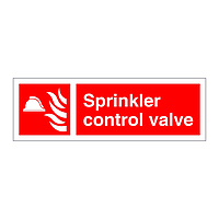 Sprinkler control valve sign