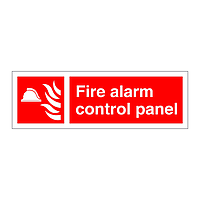 Fire alarm control panel sign