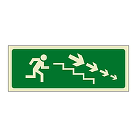 Running man down right (Marine Sign)