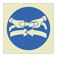 Fasten seatbelts symbol (Marine Sign)