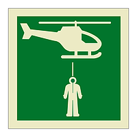 Helicopter pickup area (Marine Sign)