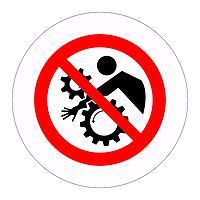 No Unauthorised person may use this machinery labels (Sheet of 18)