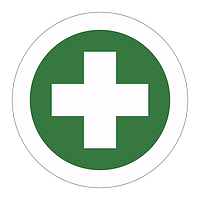 First Aid symbol labels (Sheet of 18)