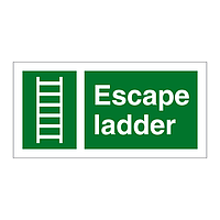 Escape ladder sign