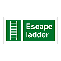 Escape Ladder sign