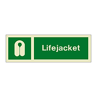 Lifejacket with text (Marine Sign)