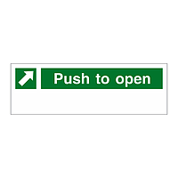 Push to open open sign