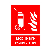 Mobile fire extinguisher