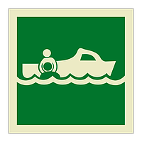Rescue boat symbol (Marine Sign)