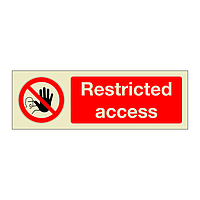 Restricted access (Marine Sign)