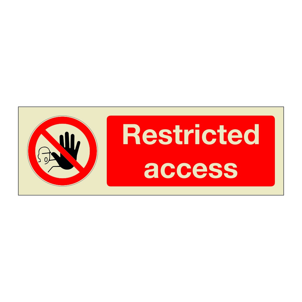 Restricted access (Marine Sign)