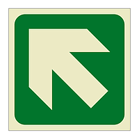 Up left directional arrow (Marine Sign)