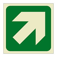 Up right directional arrow (Marine Sign)