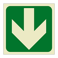Down directional arrow (Marine Sign)