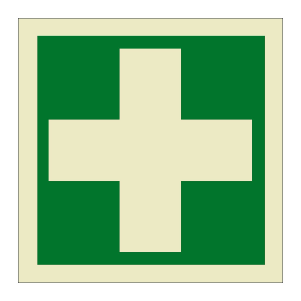 Medical locker symbol (Marine Sign)
