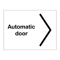 Automatic door Arrow Right sign