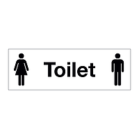 Unisex toilet sign