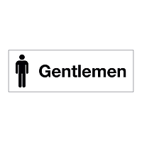 Gentlemens toilet sign