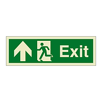 Exit Running man with arrow up (Marine Sign)