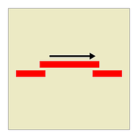 A Class self closing sliding fire door (Marine Sign)