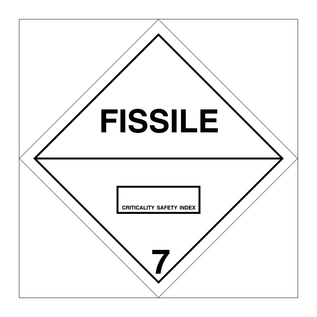 Hazard Diamond Class 7 Fissile Material (Marine Sign) | British Safety ...
