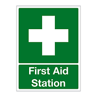 First aid station sign