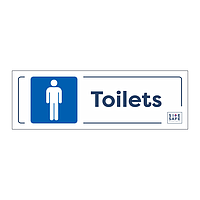 Site Safe - Male Toilets sign