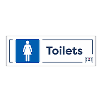 Site Safe - Female toilets sign