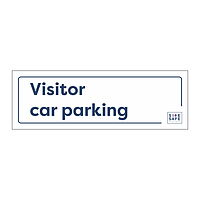 Site Safe - Visitor car parking sign