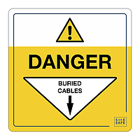 Site Safe - Danger Buried cables sign