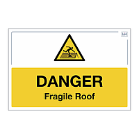 Site Safe - Danger Fragile roof sign