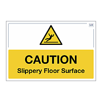 Site Safe - Caution slippery floor surface sign