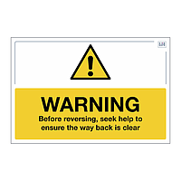 Site Safe - Warning Reversing sign