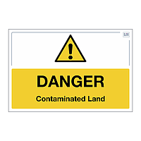 Site Safe - Danger contaminated land sign