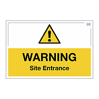 Site Safe - Warning Site Entrance sign